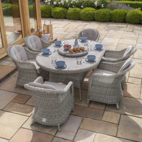 Oxford 6 Seat Oval Dining Set