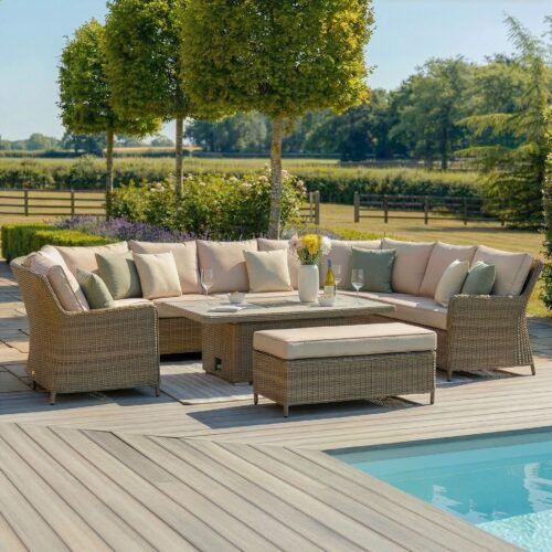 Winchester Royal U-Shaped Rattan Sofa Set