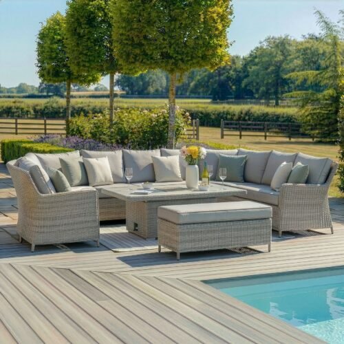 Oxford Royal U-Shaped Rattan Sofa Set