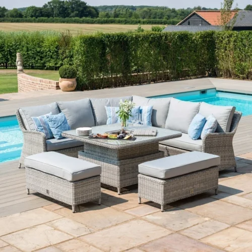 Oxford Royal Rattan Corner Dining Sofa Set