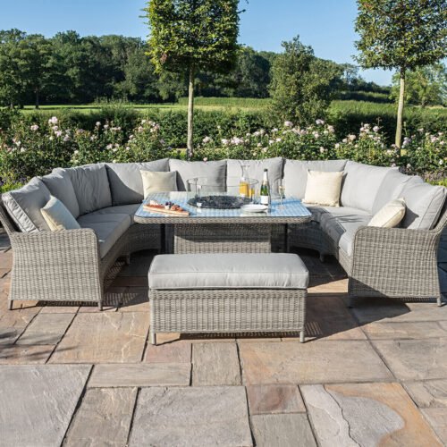 Oxford Royal U-Shape Rattan Garden Sofa Set